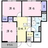 キャメルハウスA 3DKの間取り