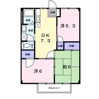 間取図 カーサ　英賀保