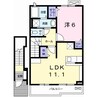 ブリーズ坂上 1LDKの間取り