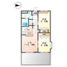 サンシャイン2号館 2LDKの間取り