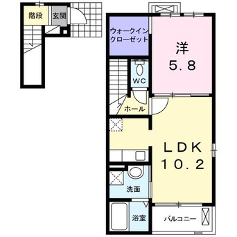 間取図 セシール　カツハラA