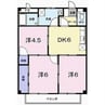 プラザ亀山 3DKの間取り
