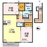 ラフィーネ 2LDKの間取り