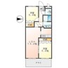 プロニティハウス 2LDKの間取り