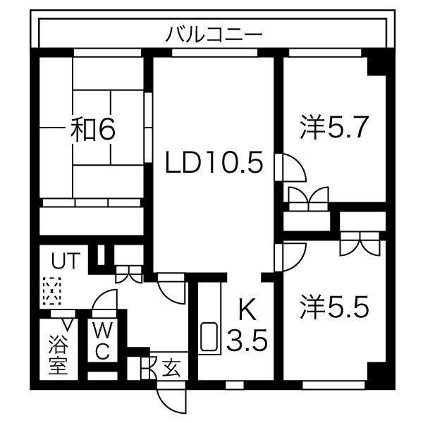 間取り図 ブエナビスタ姫路ウエスト