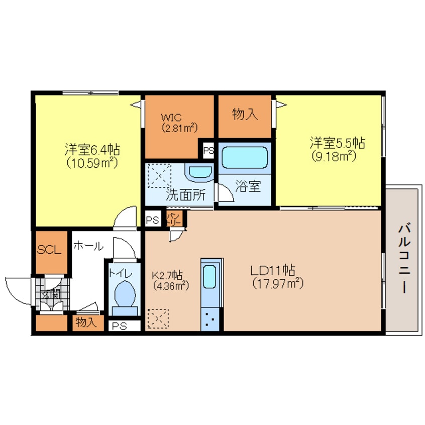 間取図 シャーメゾン　La・Fami