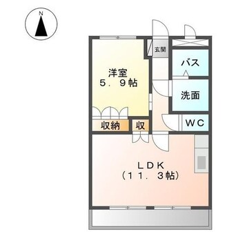 間取図 ナチュラリーハイツⅡ