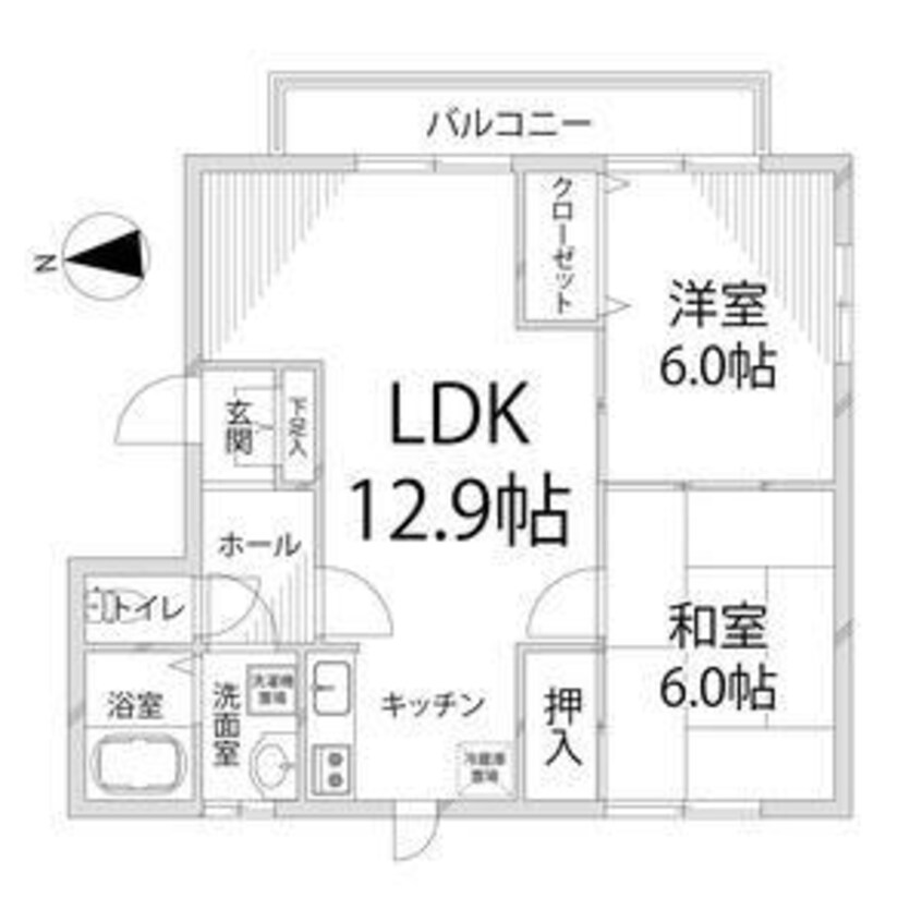 間取図 アルコ・ラ・カーサ町坪Ⅱ