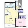 L&C Moca Ⅰ 1LDKの間取り