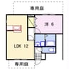 ハイツ大黒 1LDKの間取り