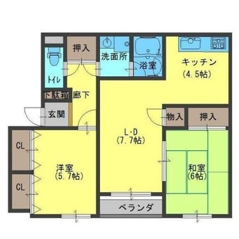 間取図 エスポワール80　壱番館