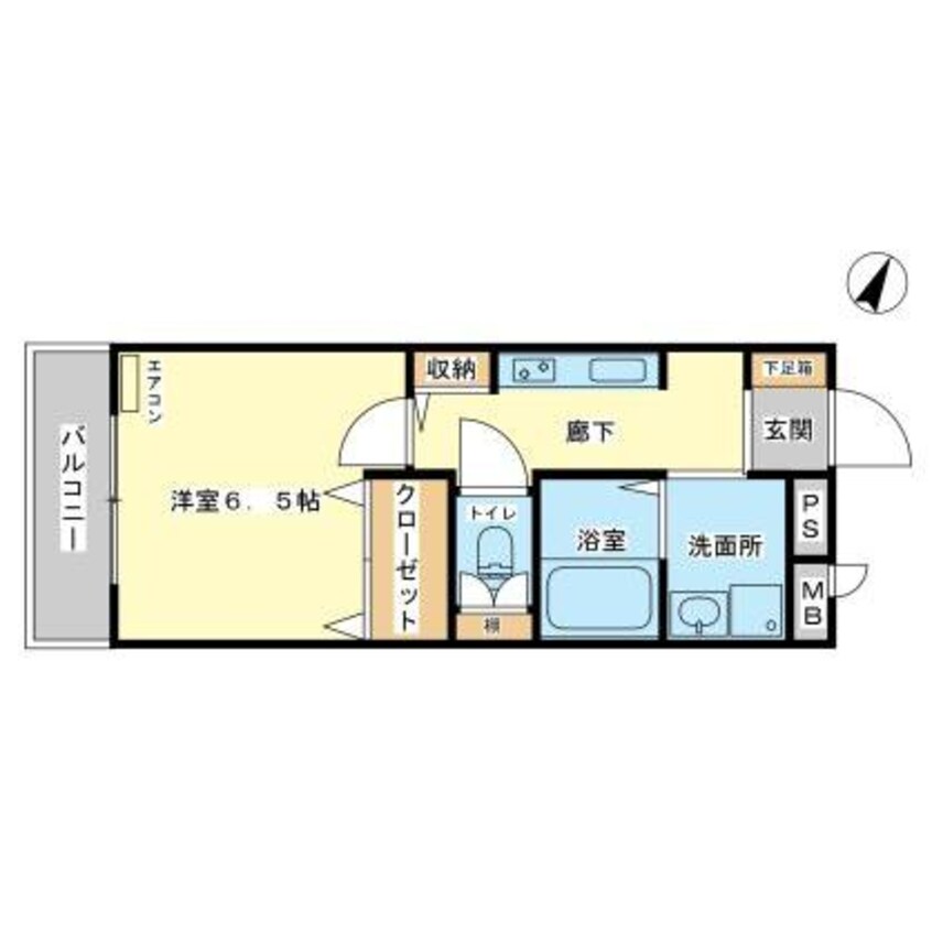 間取図 ハイツ中浜