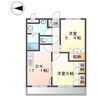 スマイルA 2DKの間取り