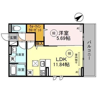 間取図 D-Place西飾磨　Blossom