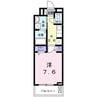 ソラナ 1Kの間取り