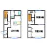 マーリンキードムⅡ 2LDKの間取り