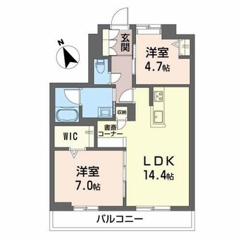 間取図 フォンテーヌＳフラット