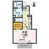 セジュール狭間　Ａ棟 1Kの間取り