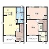 シャーメゾン阿成　A 2LDKの間取り