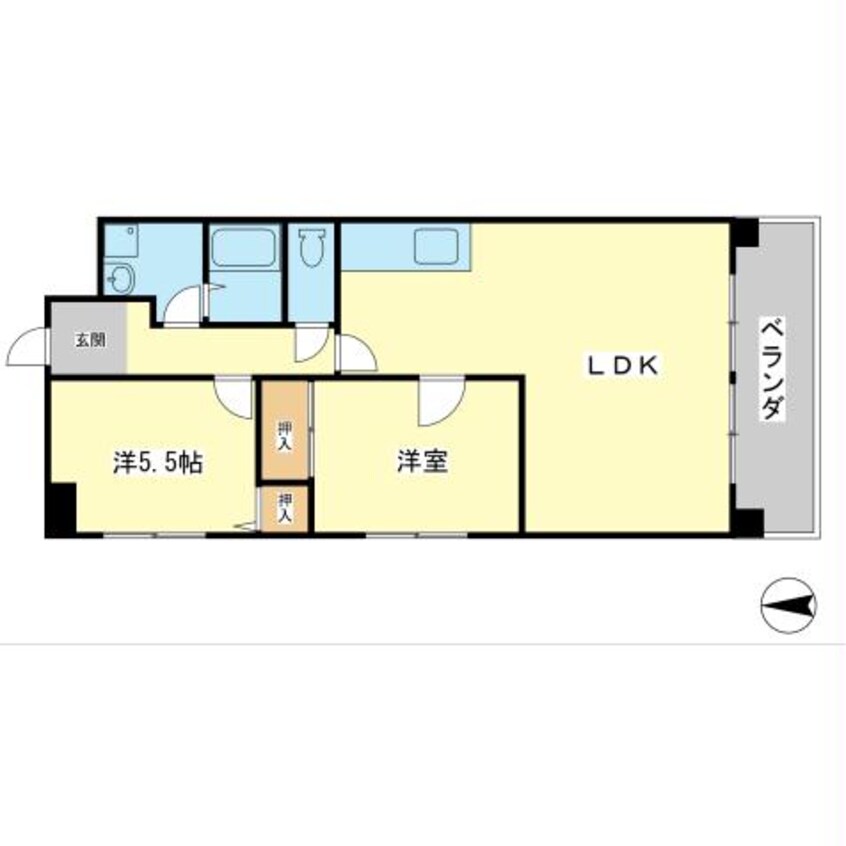 間取図 ハイツマエダⅡ