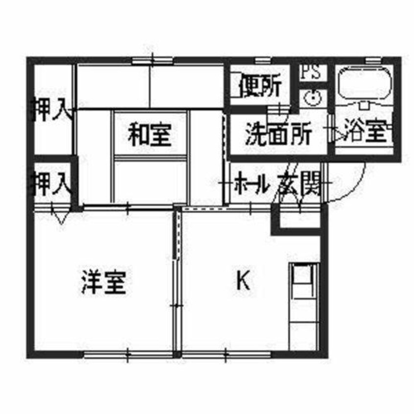 間取図 エスエデンアボシ