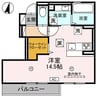 タウンさらⅡ 1Rの間取り