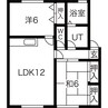 ボンヌシェール矢倉　Ｂ棟 2LDKの間取り