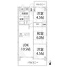 ルピナス南大路 3LDKの間取り