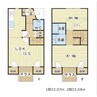ビラージュ末広町 2LDKの間取り