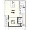 ボヌール英賀保駅前Ⅱ 1LDKの間取り