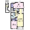 ラフレシールⅡ 2LDKの間取り