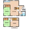 白鳥台貸家 3LDKの間取り