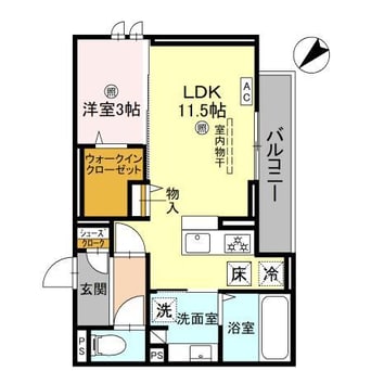 間取図 Ｄ’ｓ町坪