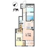 メゾンモンレーヴ 1LDKの間取り