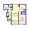 シャリティ・ベルⅠ 1LDKの間取り