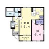 シャリティ・ベルⅠ 1LDKの間取り