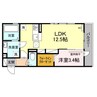 ソシア　サンエイト 1LDKの間取り