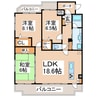 産交バス（熊本市）/鉄工団地入口 徒歩3分 3階 築14年 3LDKの間取り