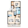 豊肥本線<阿蘇高原線>/竜田口駅 徒歩13分 3階 築4年 2LDKの間取り