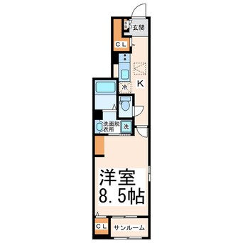 間取図 産交バス（熊本市）/上南部入口 徒歩3分 1階 築4年