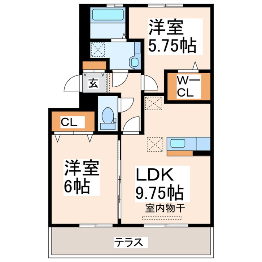 間取図 産交バス（熊本市周辺）/新南部入口 徒歩7分 1階 築11年