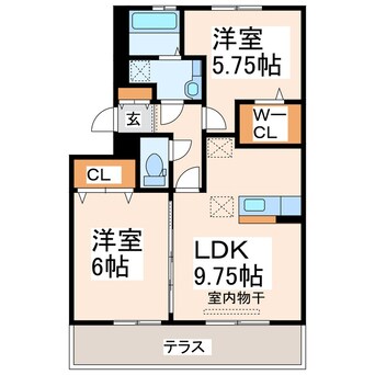 間取図 産交バス（熊本市周辺）/新南部入口 徒歩7分 1階 築11年