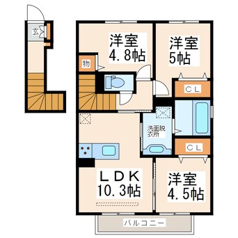 間取図 ラヴェール八反田