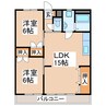 産交バス（熊本市周辺）/下南部入口 徒歩3分 2階 築39年 2LDKの間取り