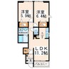 産交バス（熊本市）/上南部入口 徒歩2分 1階 築11年 2LDKの間取り