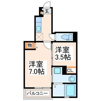 間取図 産交バス（熊本市周辺）/保田窪入口 徒歩3分 1階 築11年