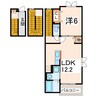 産交バス（熊本市周辺）/保田窪入口 徒歩3分 3階 築11年 1LDKの間取り