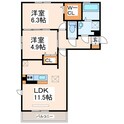 カーサマローネの間取図