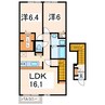 産交バス（熊本市）/上南部入口 徒歩5分 2階 築9年 2LDKの間取り