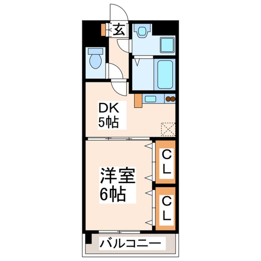 間取図 産交バス（熊本市周辺）/下南部 徒歩4分 2階 築18年